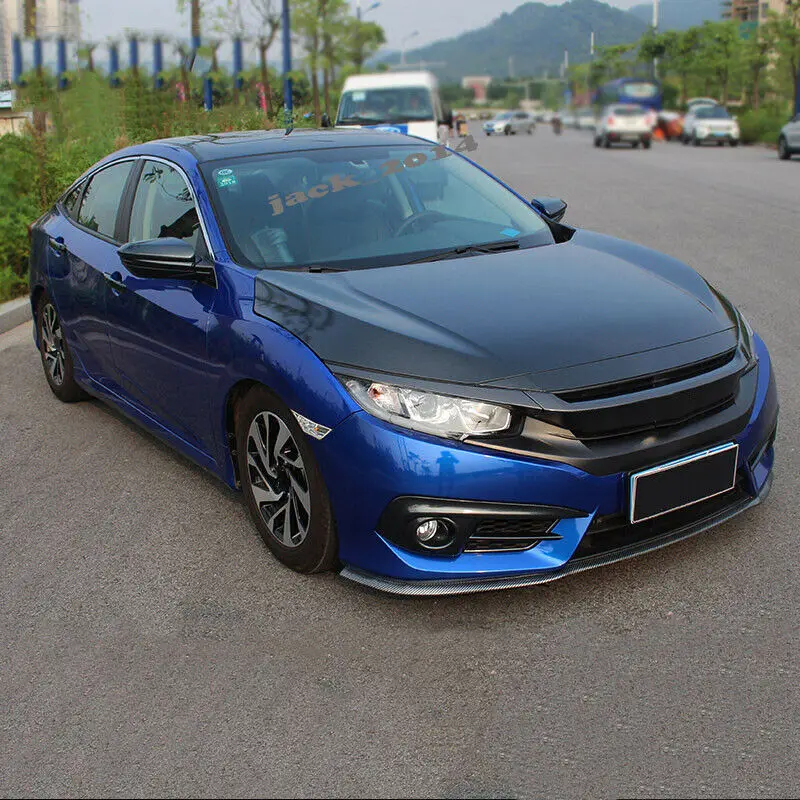 Автомобильный капот из углеродного волокна модифицированный стикер для Honda Civic