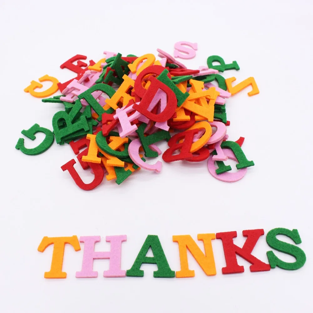 Фетровая буква алфавита Полиэстеровая ткань для шитья фетровая рукоделия