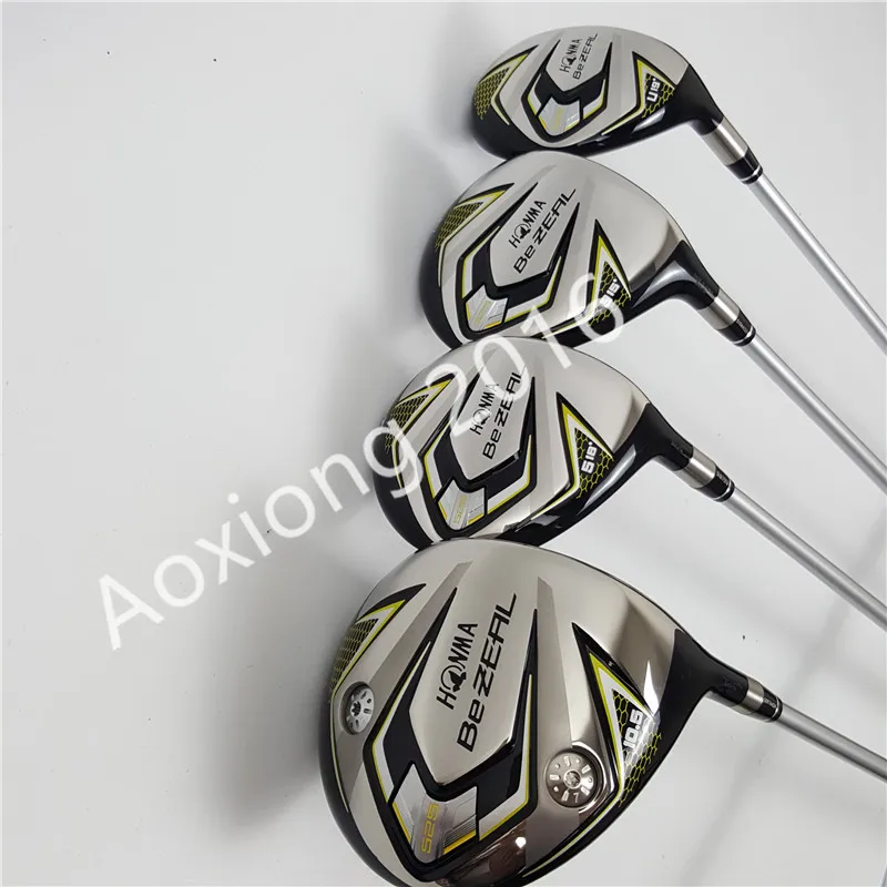 Новинка 525, клюшки для гольфа HONMA BEZEAL 525, полный комплект HONMA, драйвер для гольфа, дерево, Утюги, клюшки, графитовый Вал для гольфа, без сумки