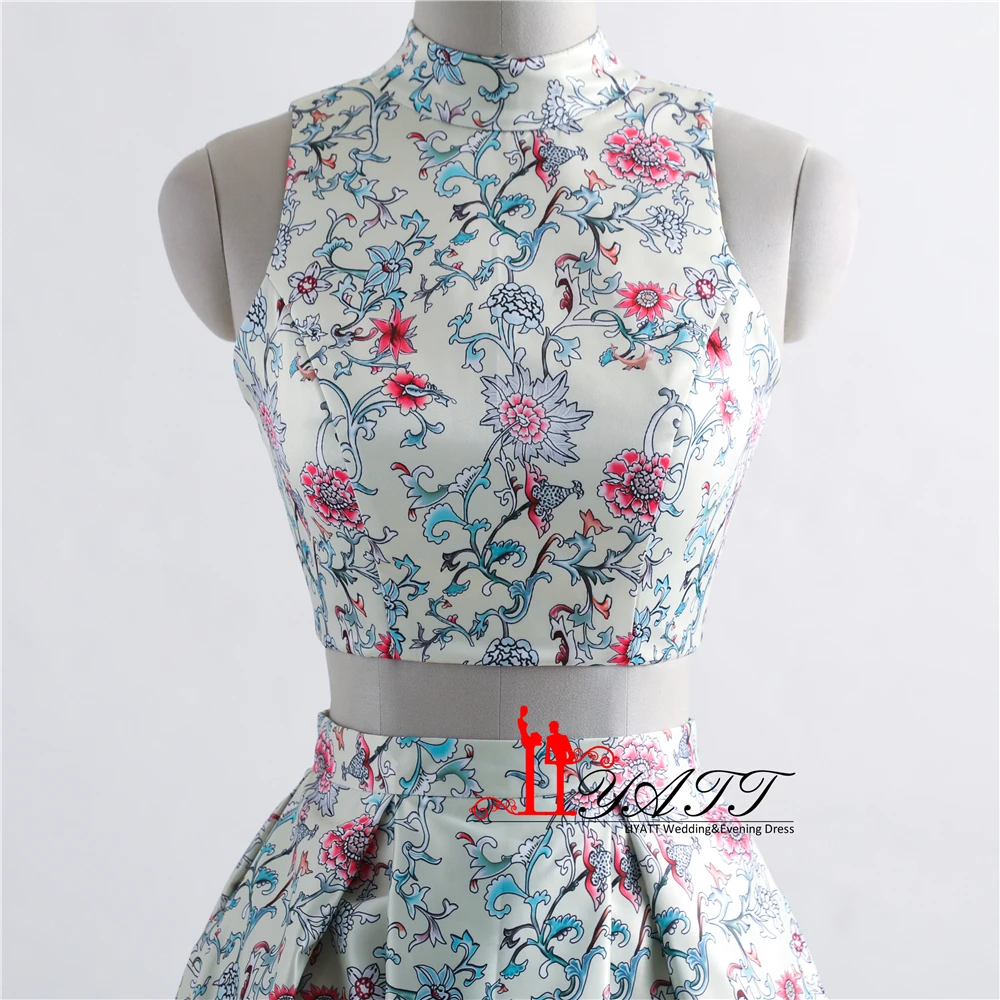 Новинка 2017 платье с цветочным принтом для выпускного вечера длинное вечернее