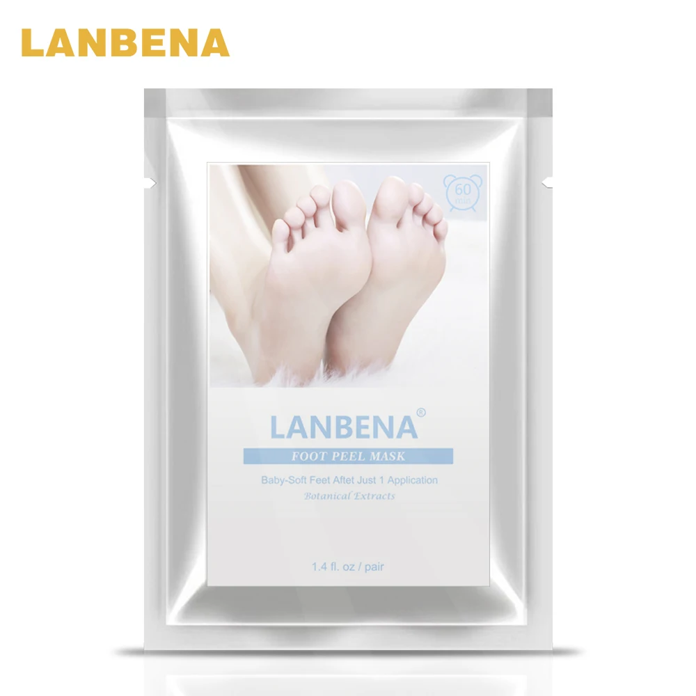 LANBENA отшелушивающая маска для ног только одна пара тщательно удаляет омертвевшую