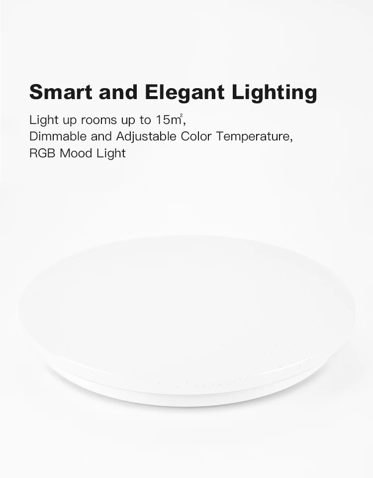Современный светодиодный потолочный светильник 25 W Smart Remote Управление RGB затемнения Цвет Изменение лампа для гостиной Спальня AC165-265V