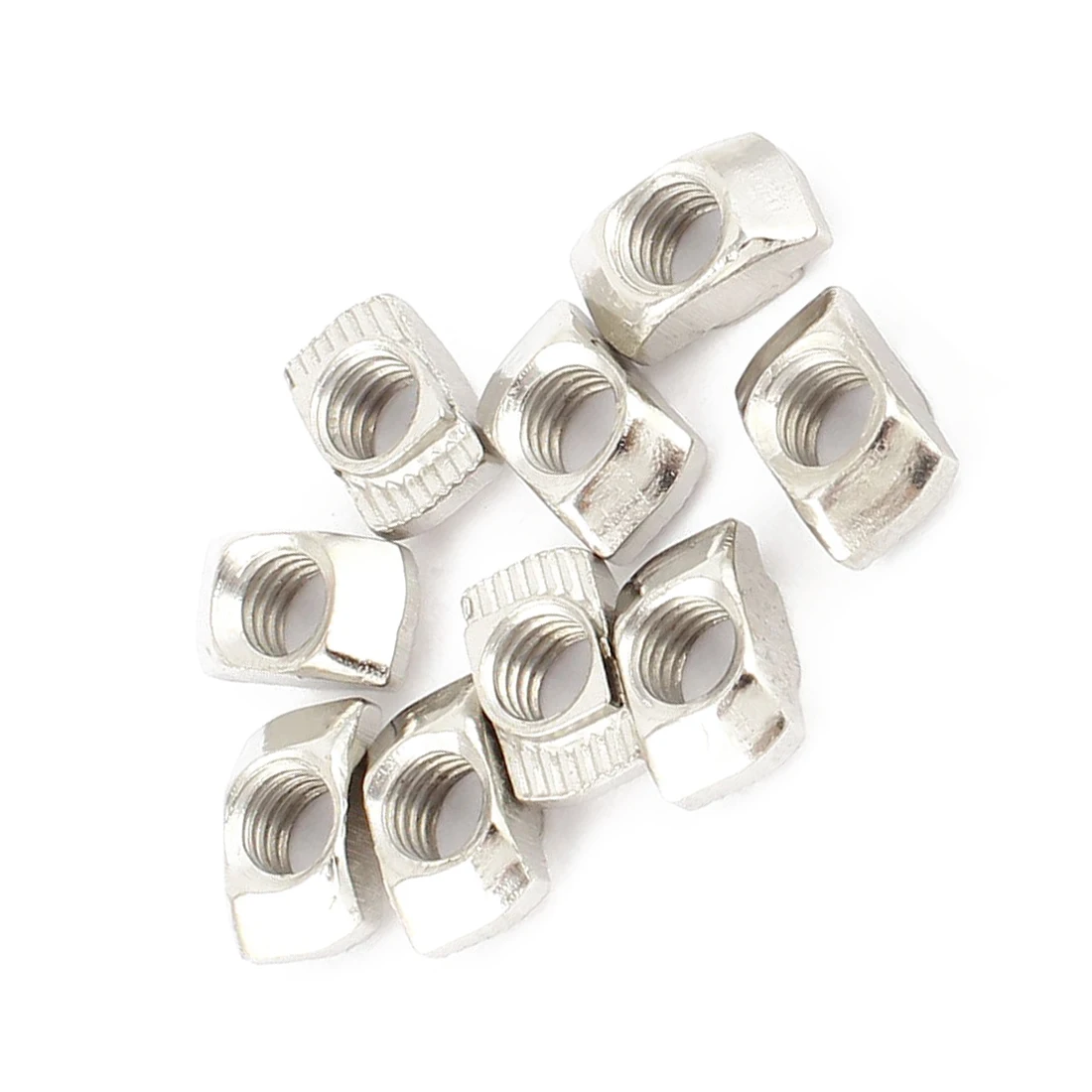 10pcs 20 Series Compatible Drop In Type M5 T Slot Nuts 10mm x 6mm 4.5mm | Nut & Bolt Sets