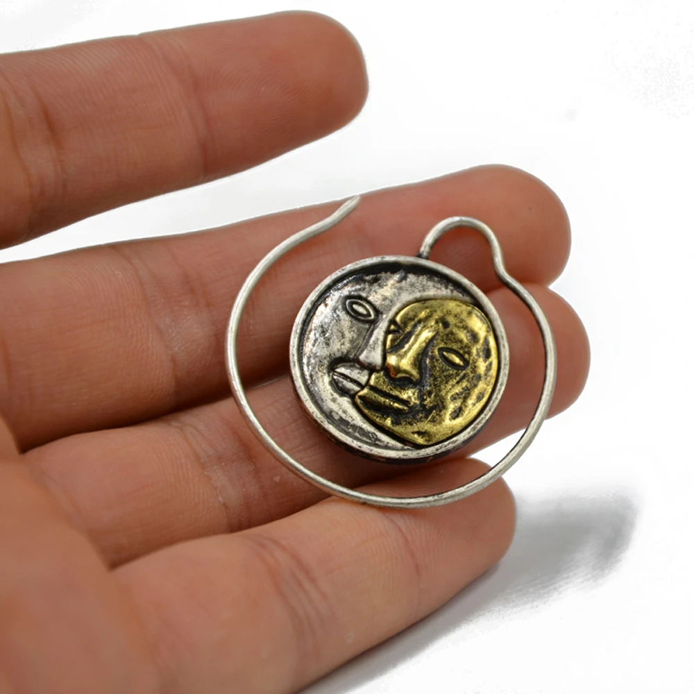 Горячая Распродажа, женские латунные кольца Puj Ju Solstice с сиетическим опалом, ушные утяжелители, пирсинг, ювелирные изделия для тела