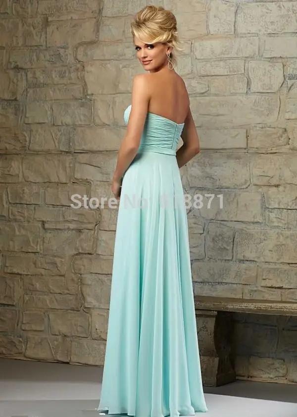 Long Chiffon Teal Bridesmaid Dresses Pleat Corset Sweetheart Full Length Vestidos De Festa Madrinha Wedding Guests | Свадьбы и