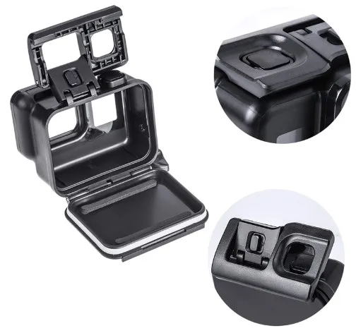 Suptig Blackout Housing Underwater Waterproof Case w/ Touch Backdoor Door Concealment Stickers for GoPro Hero 5 6 HERO5 Black |
