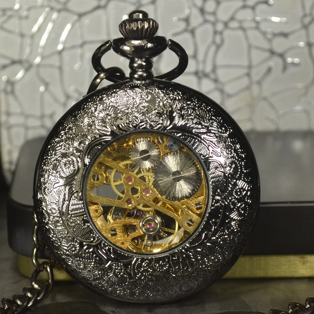 Часы TIEDAN в стиле стимпанк Роскошные Модные Винтажные Механические карманные
