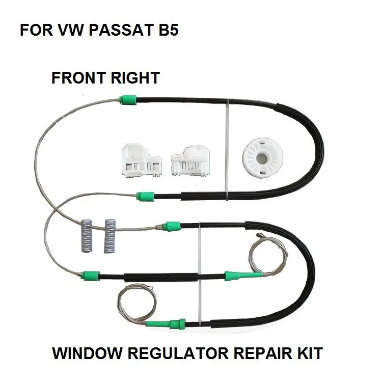 

CAR WINDOW REGULATOR CLIP COMPLET SET KIT FOR VW PASSAT B5 ELECTRIC WINDOW REGULATOR REPAIR KIT FRONT-RIGHT SIDE 1996-2005