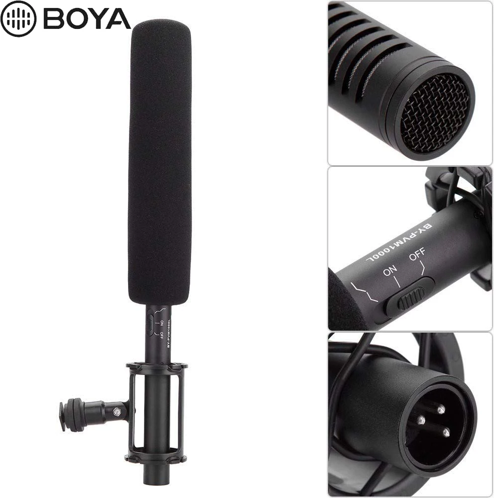 Профессиональный конденсаторный микрофон BOYA профессиональный PVM1000L для записи