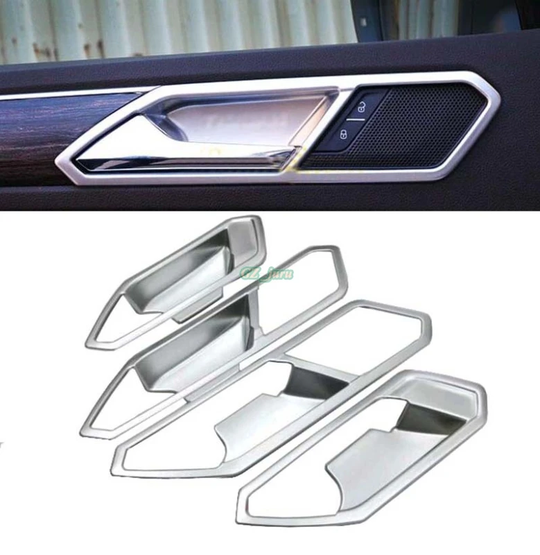 

ABS Matte Interior Inner Door Handle Bowl Frame Cover Trims 4Pcs for Volkswagen VW Tiguan 2016 2017