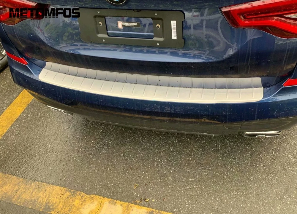 Накладка на задний бампер из нержавеющей стали для BMW X3 2018 2019 порог задней двери