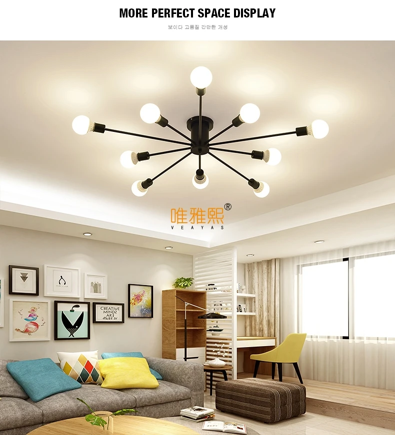 Современные художественные потолочные люстры Lamparas De Techo lustre Luminaria Abajur, потолочные светильники для домашнего освещения, Светильники для гостиной