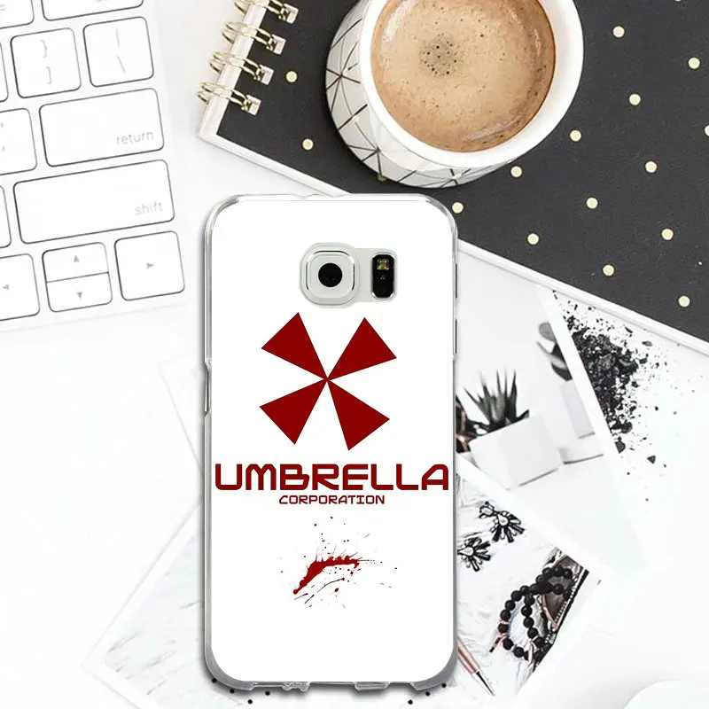 Зонтик Corporation тема Resident Evil Мягкий мобильный чехол для телефона Samsung Galaxy S2 S4 S5 S6 S7 S8