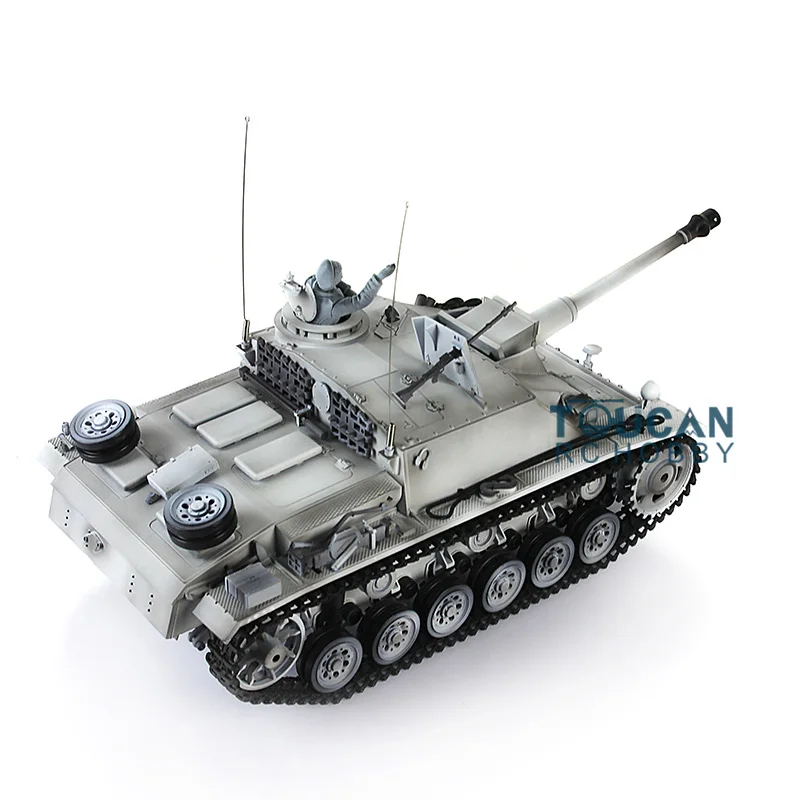 1/16 весы Heng длинная пластиковая версия Зимний снег Немецкий Stug III RTR RC Танк 3868 TH00049 |