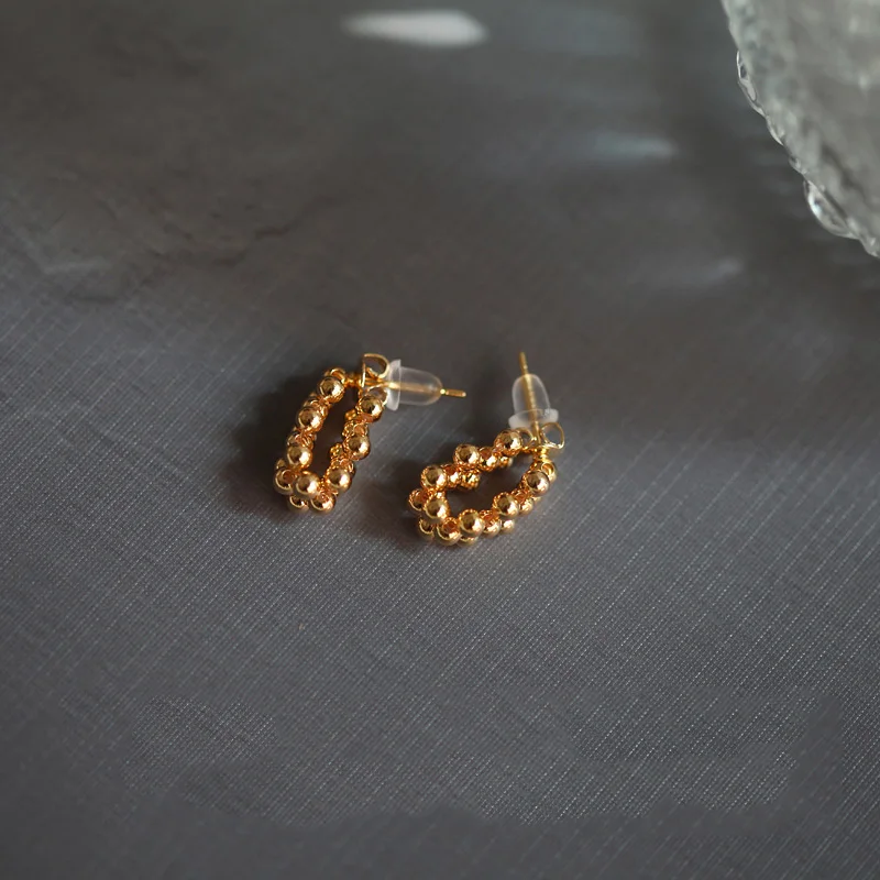 Женские маленькие серьги-цепочки WTLTC Простой Бисероплетение серьги-манжеты