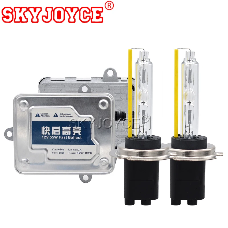 SKYJOYCE 55 Вт hid ксеноновый комплект H1 H7 H11 H3 9005 9006 D2H 9012 HID ксеноновая лампа для