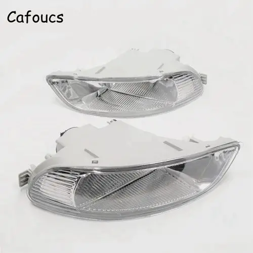 RH and LH Cafoucs для Toyota Corolla 2003 2004 2005 2006 автомобильный передний бампер противотуманный светильник дальнего света с лампами 81220-02080 81210-02080 - Цвет: RH and LH
