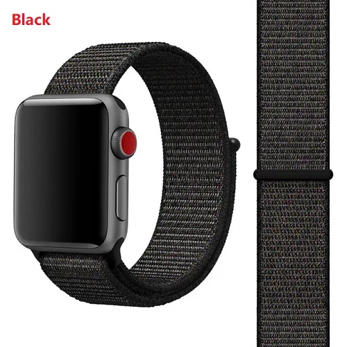 1 Мягкий нейлоновый ремешок для Apple Watch 44 мм 40 мм 42 мм 38 мм 1 2 3 4 браслет ремешок для iWatch 44 мм 40 мм ремешок+ защита экрана - Цвет: 1