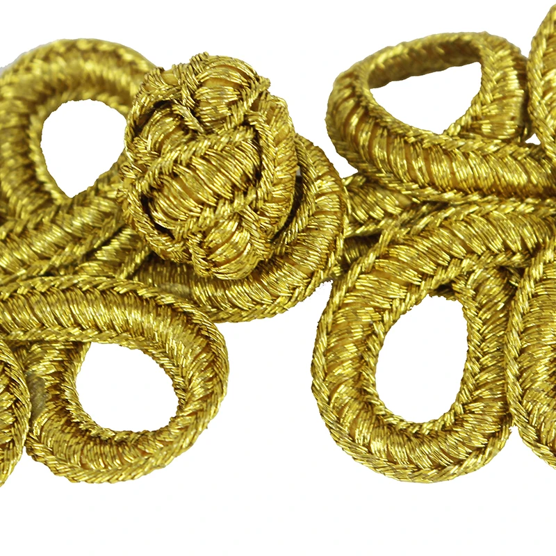 10 шт./комплект золотистые/металлические плетеные пуговицы принадлежности для
