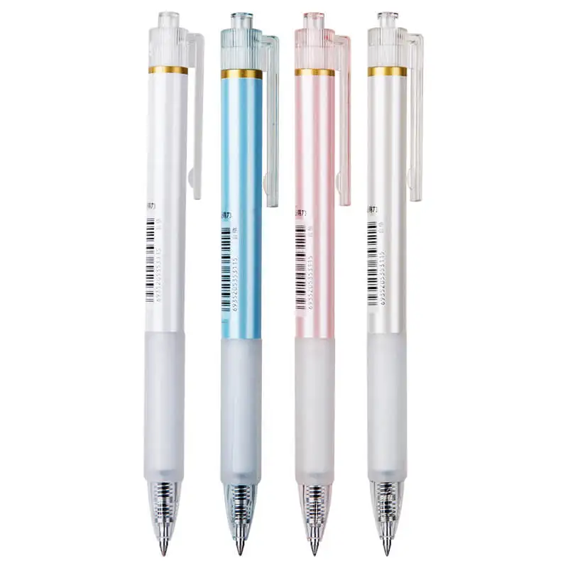 12 шт DELI A422 гелевая ручка с кнопкой 0 5 мм пуля Подписание Pen | Канцтовары для офиса и