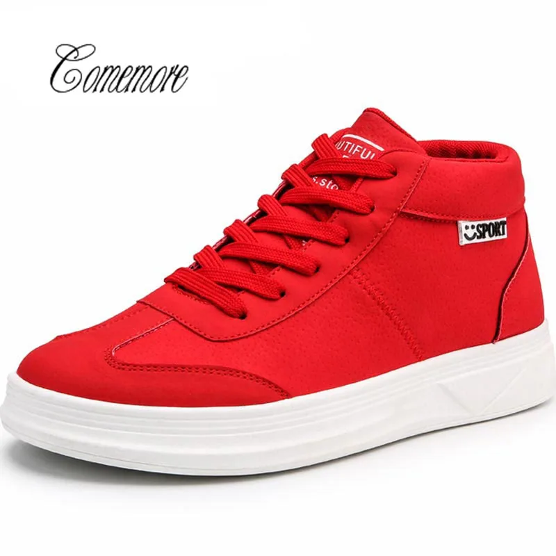 Comemore/Мужская обувь из искусственной кожи женские кроссовки для бега Мужская