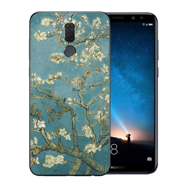 5 9 дюйма для Huawei Nova 2i чехол телефона мягкий силикон Mate 10 Lite Ван Гог узорный тонкий