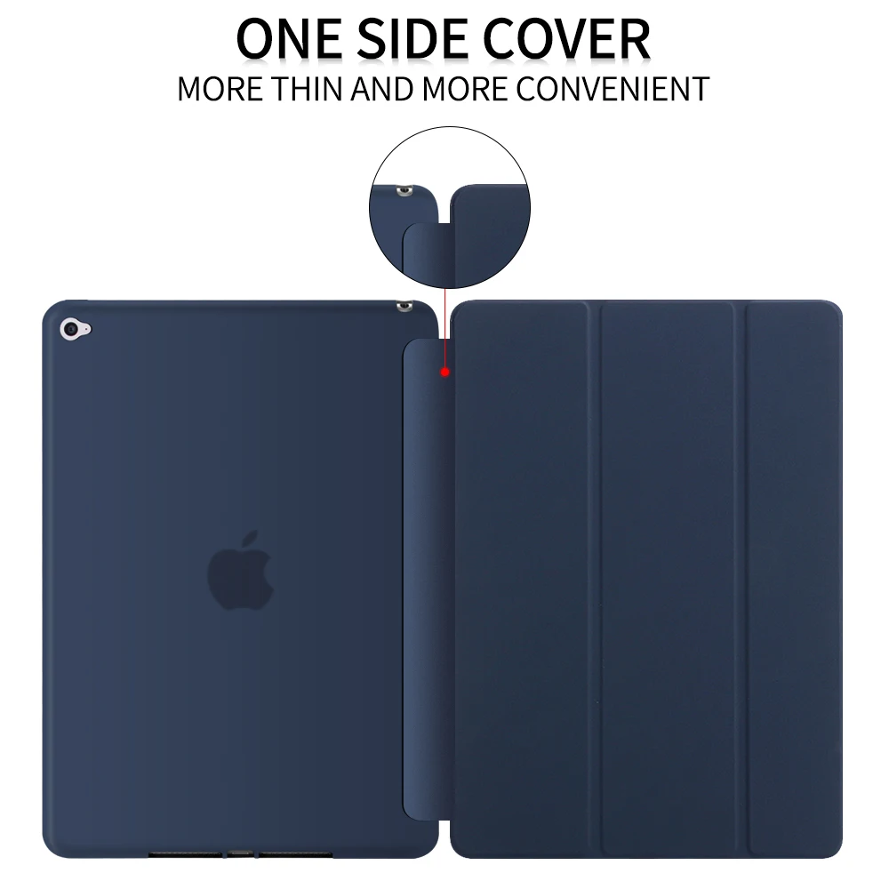 Для iPad Air 2, чехол, GOLP ультра тонкий из искусственной кожи чехол-книжка мягкие чехлы из ТПУ задний Чехол Smart Cover Чехол для iPad Air 2