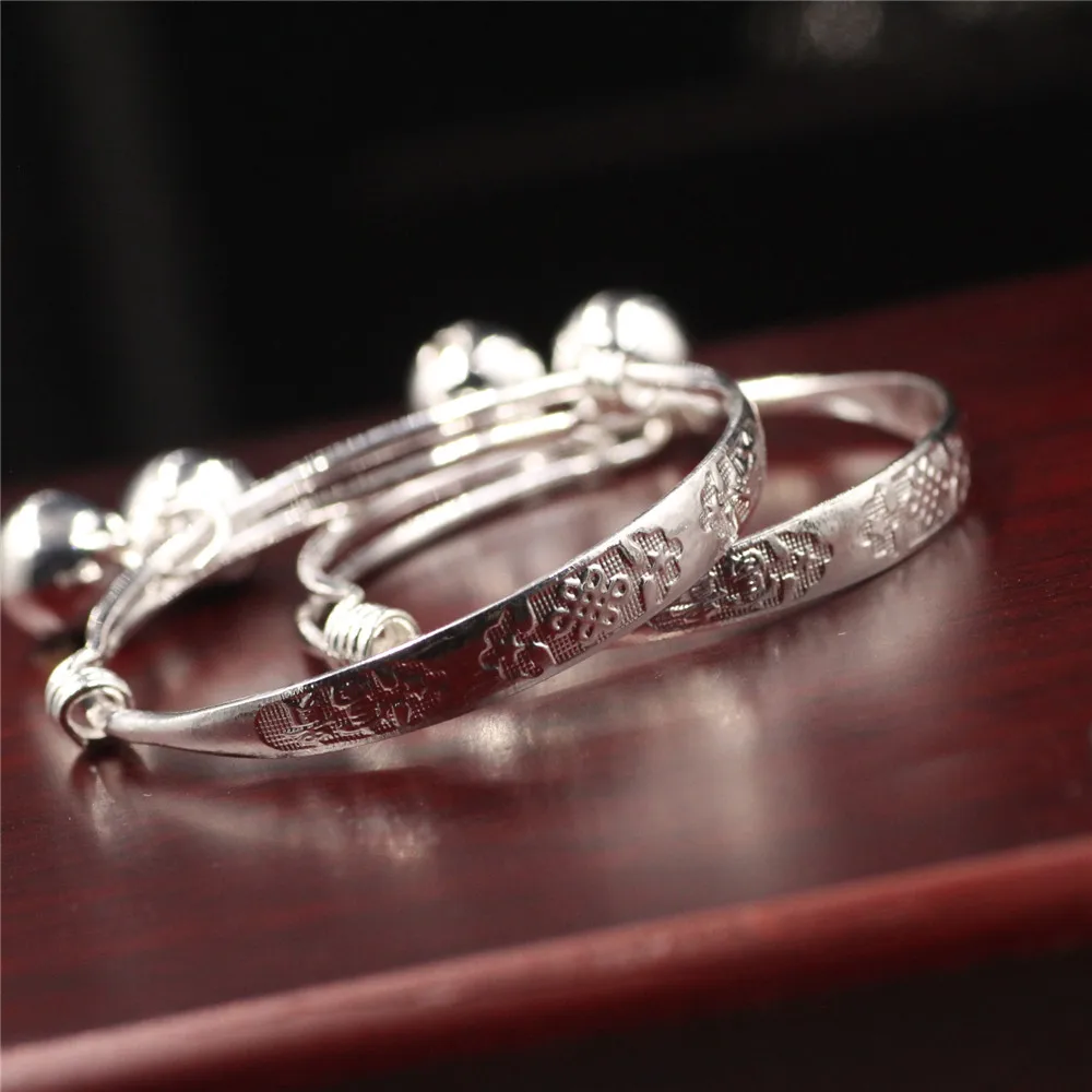 Серебряный браслет для маленьких мальчиков и девочек серебряный с шармами