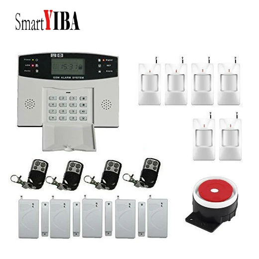 30A3032 SmartYIBA GSM домашняя система охранной сигнализации Беспроводной Автонабор сигнализации двери окна зазор датчики домашний сад вилла охранная сигнализация наборы - Цвет: 30A3032