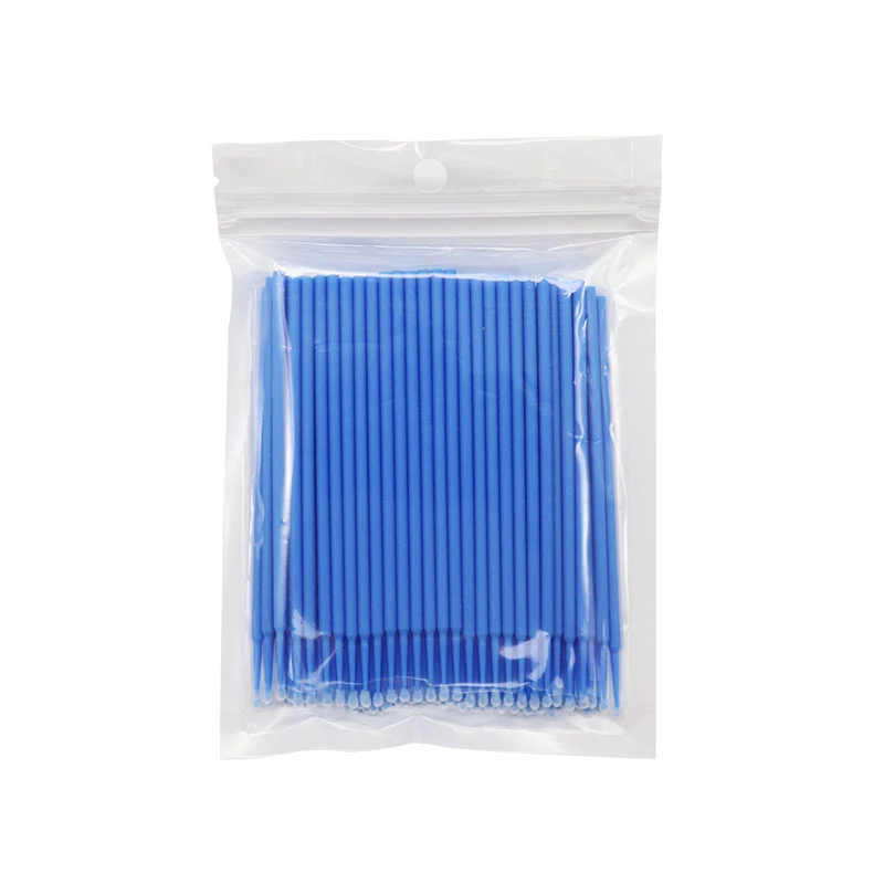 dark blue Одноразовые микрощетки индивидуальные Аппликаторы тушь для ресниц 400 шт./лот Наращивание ресниц Накладные ресницы кисти - Handle Color: dark blue