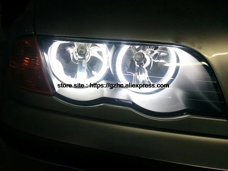 Для Lada Kalina 1119 1118 1117 119 117 2005-2013 ультра яркий дневной свет DRL CCFL ангельские глазки демон глаза комплект Теплый Белый Halo Кольцо
