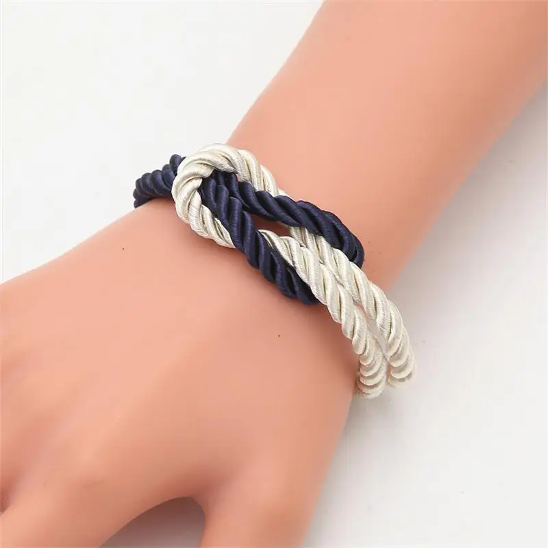 Meajoe модная цепочка из веревок с магнитной застежкой браслет бантом винтажный