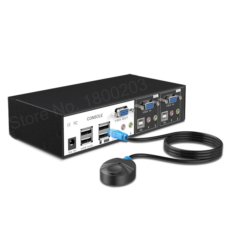 MT Viki проводной переключатель vga usb KVM с 2 портами новый дизайн дистанционное