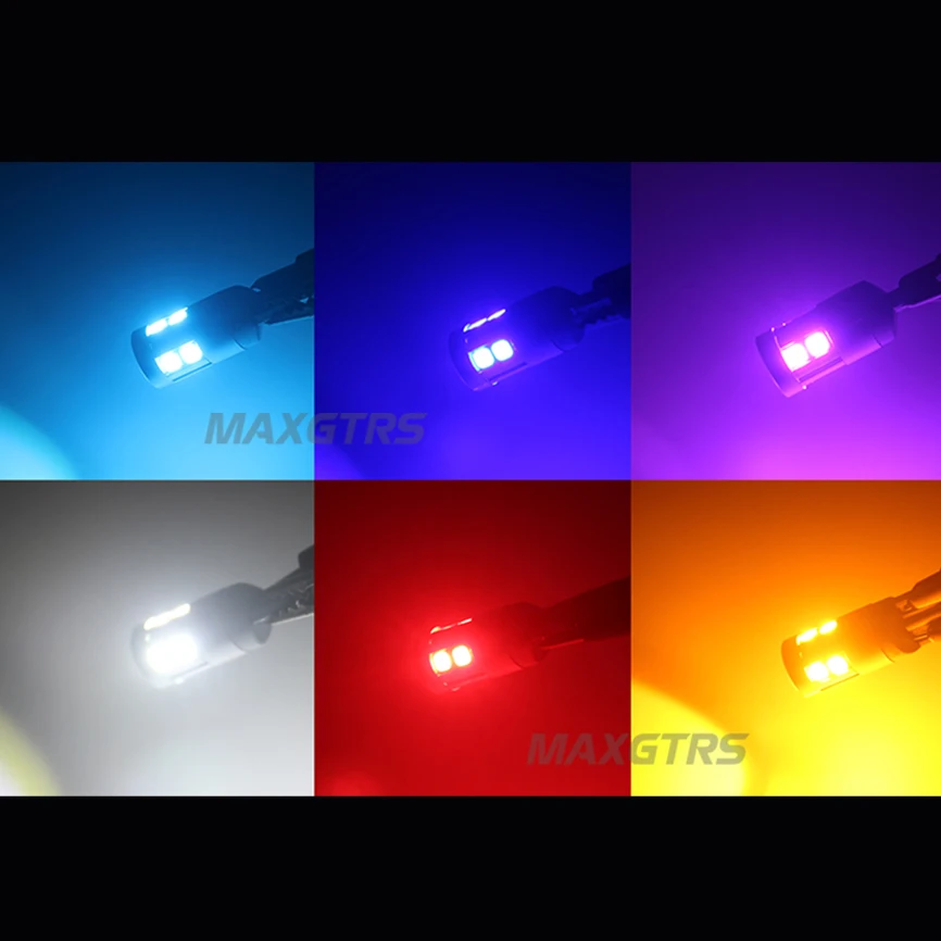2x супер яркие светодиодные автомобильные лампы T10 W5w 9 Smd 3030 EMC для чтения авто