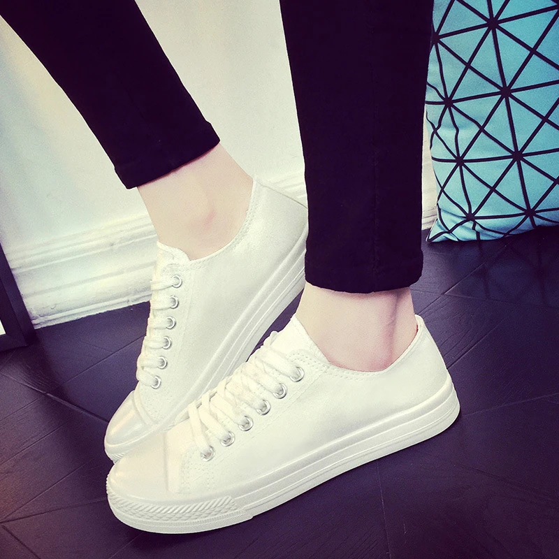 Я. Черный J Женская Обувь Повседневная Квартиры 2017 Весна Спортивная Удобные Белые