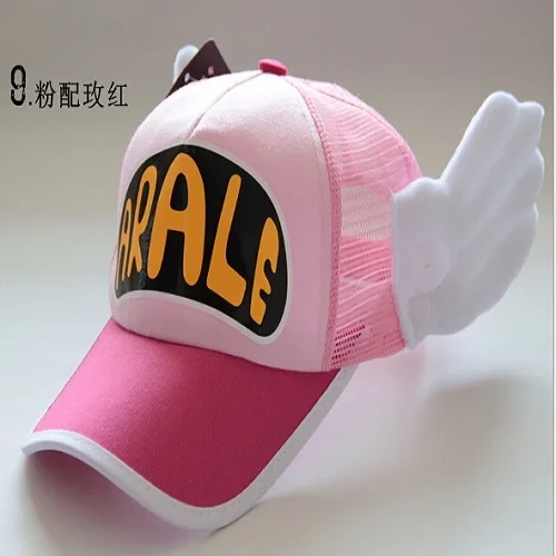 Аниме-шляпа, косплей, дышащая шапка с сеткой, шапки Dr. Slump Arale Angel Wings, летняя красочная сетчатая бейсболка, регулируемая - Цвет: Color 9