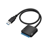 Переходник SATA-USB 3,0 к Sata 3, кабель-конвертер для 2.5in 3.5in HDD SSD жесткого диска, USB Sata адаптер Hkgh, качество