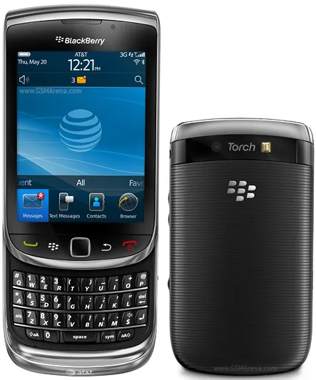 Фонарь BlackBerry 9800 разблокированный 3g смартфон, QWERTY и touch 3,2 дюймов, WiFi, gps, МП отремонтированный