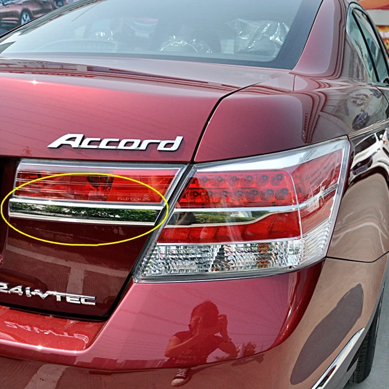 Для Honda Accord 2008 2009 2010 2011 2012 2013 ABS задсветильник лампа крышка отделка брови стикер