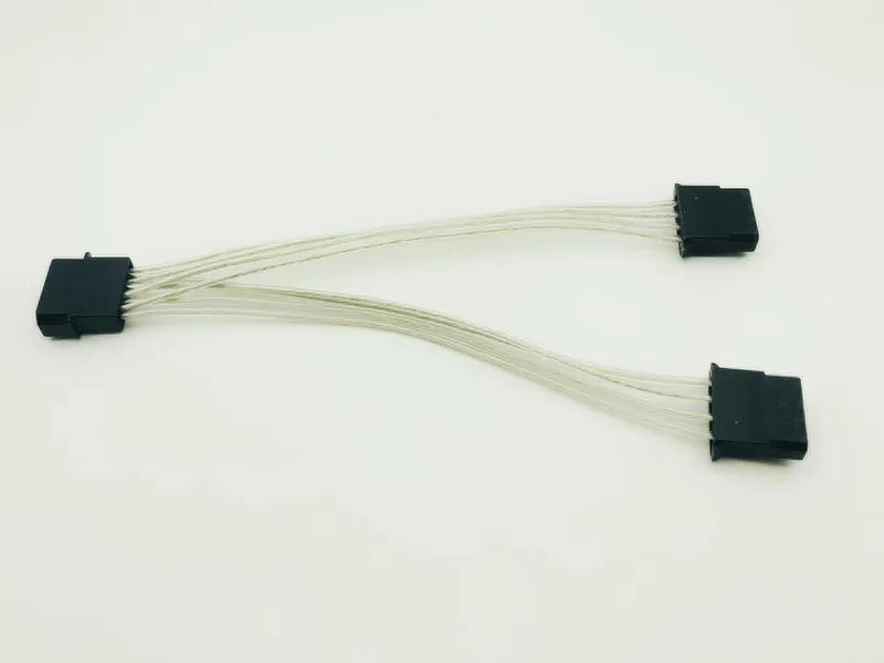 5 шт. 4Pin Molex папа в 2 порта IDE Женский источник питания Y сплиттер Кабель адаптер для