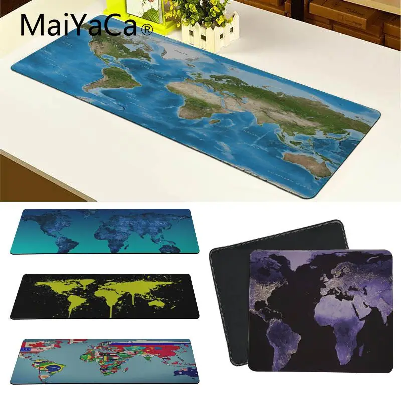 MaiYaCa новый дизайн карта мира игровые коврики коврик для мыши уникальный