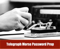 Escape Room Props Telegraph Morse Password Prop Hit some times(1-80 times all ok) to unlock 12V EM Lock for for Exit Room Owner