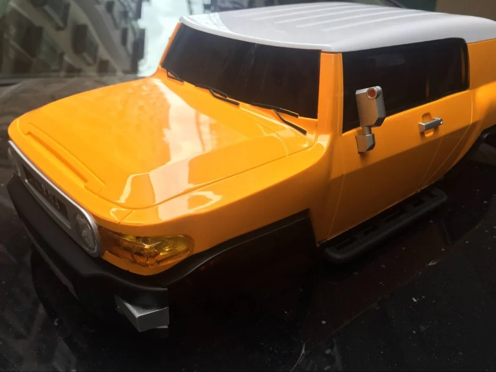 1/10 масштаб Rock Cralwer AXIAL SCX10 Tamiya CC01 RC8WD D90 CC01 51560 Toyota FJ Cruiser Комплект кузова колесная база 265 мм(без багажника на крышу
