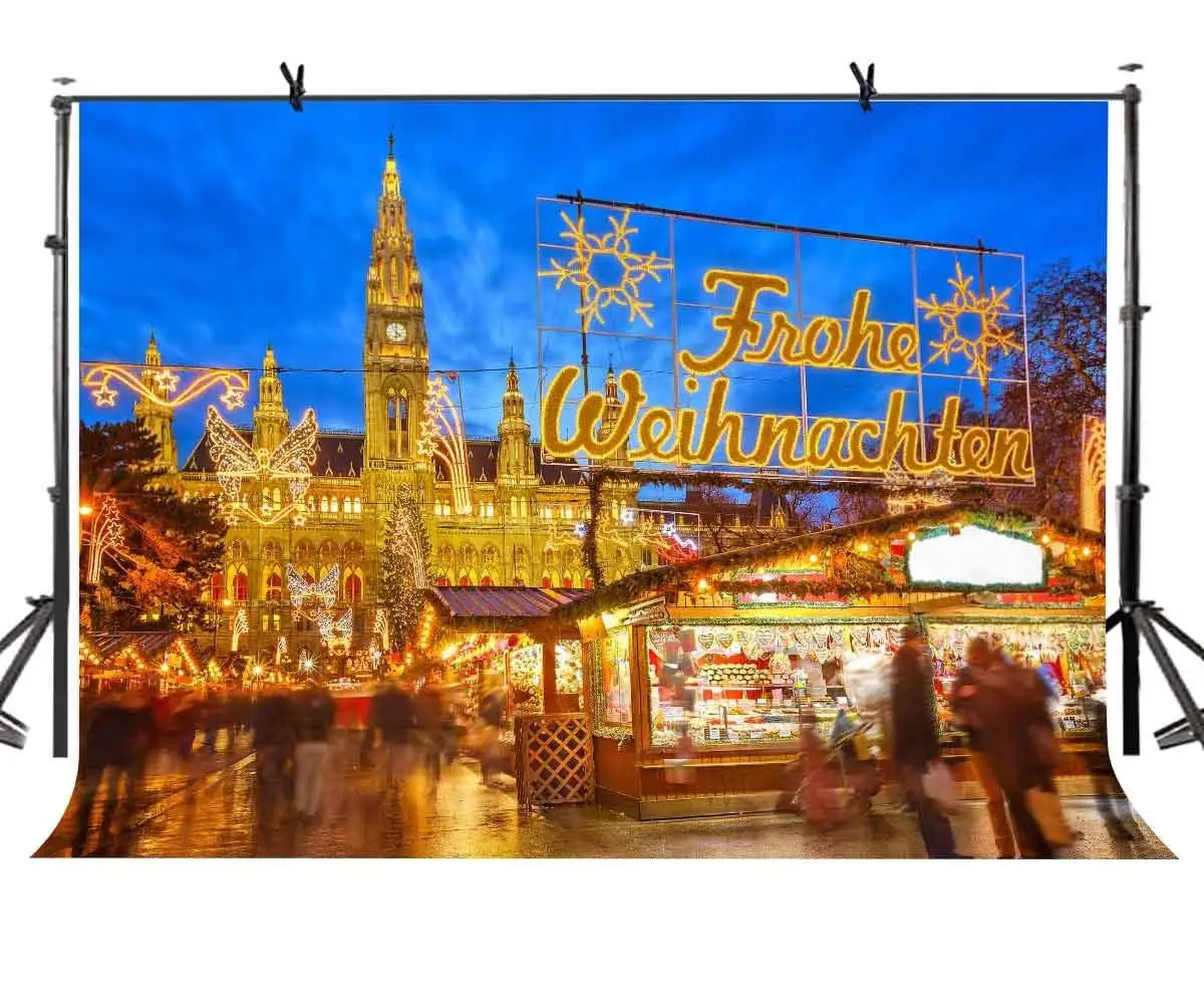 7x5ft рынок фон блестяще освещенный Европейский Bazaar фотография и студия фотографии