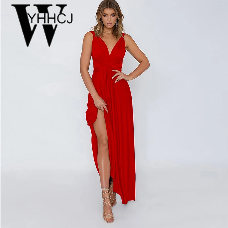 WYHHCJ 2018 vestido сексуальное летнее платье с открытой спиной 7 цветов на шнуровке