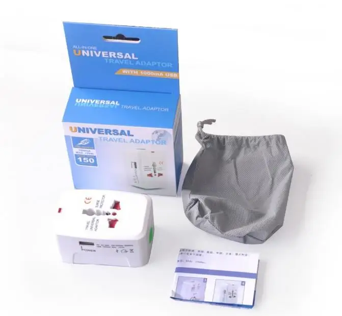 

New Universal International Plug Adapter 2 USB Port World Travel AC Power Charger Adaptor with AU US UK EU converter Plug