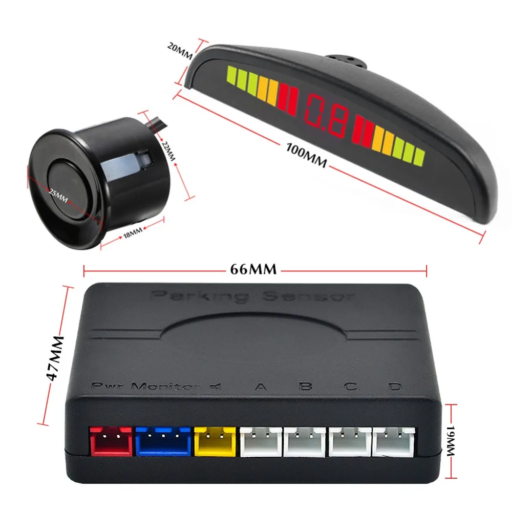 Один набор Led датчик парковки авто детектор парктроник Дисплей обратный