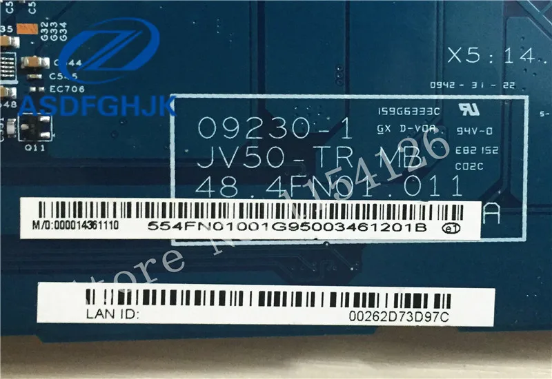 Материнская плата для ноутбука acer aspire 5542 MBPHA01001 48.4FN01.011 DDR2 Встроенная 100%