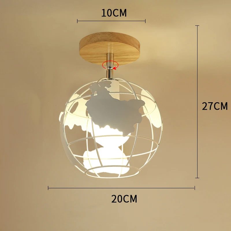 16 no bulb Современные светодиодные потолочные светильники для гостиной спальни скандинавские светодиодные потолочные лампы деревянные лампы для коридора прикроватный Бар Кухня E27 - Цвет корпуса: 16 no bulb
