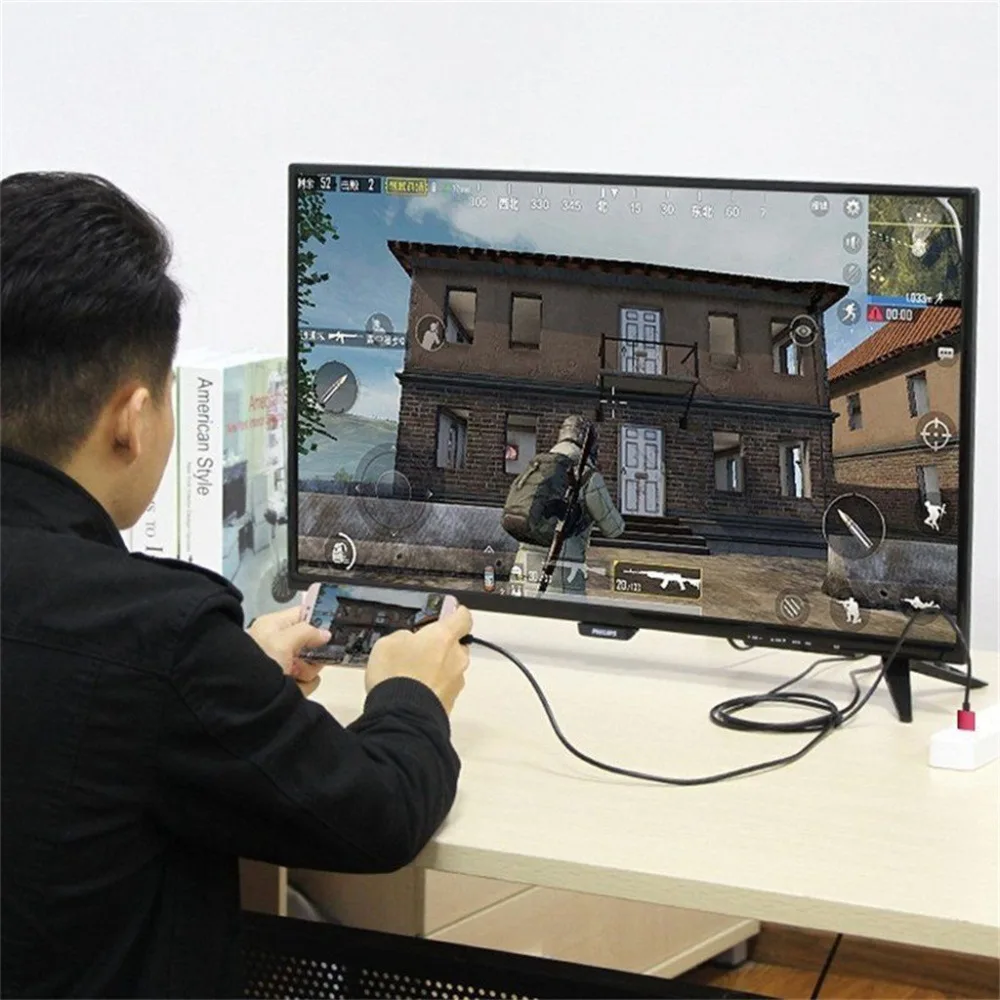 1 8 м Type C на HDMI 4K кабель HDTV TV цифровой av адаптер Lightning для Samsung Galaxy S9 + S8 iPhone IOS|Кабели